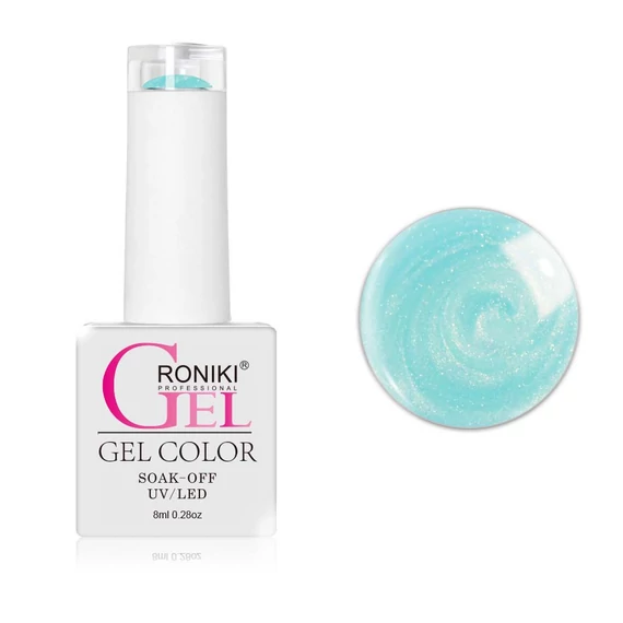 Roniki Pearl threaded széria TPO free - 08 menta gyöngyház gél lakk