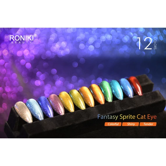 Roniki Fantasy sprite cat eye gél lakk 01 - mágnesezhető