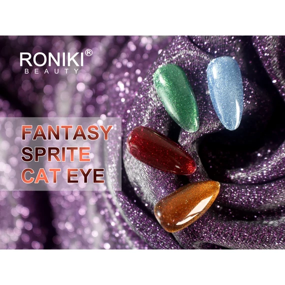 Roniki Fantasy sprite cat eye hema free gél lakk 12 - mágnesezhető