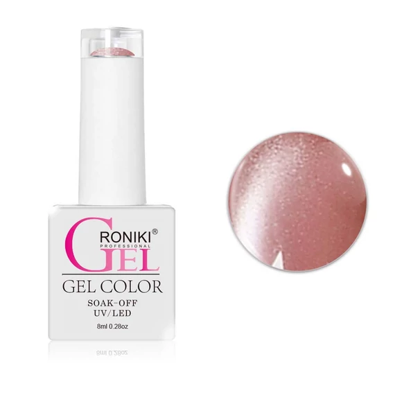 Roniki Glitter cat eye TPO free gél lakk 03 - mágnesezhető