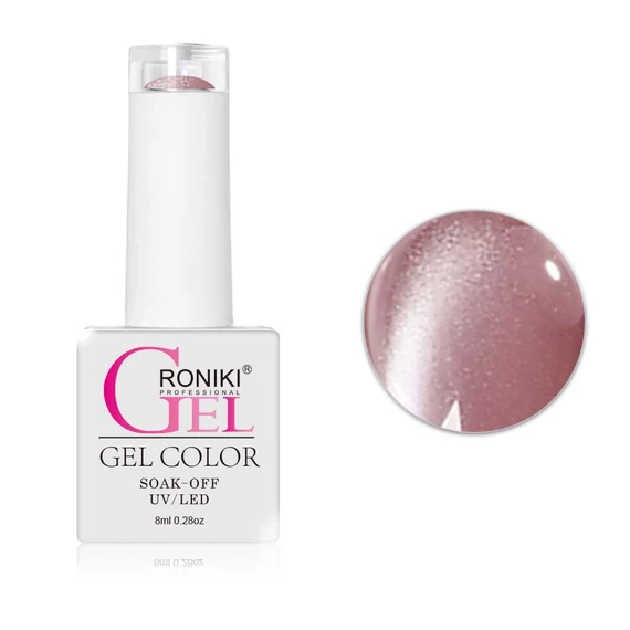 Roniki Glitter cat eye TPO free gél lakk 04 - mágnesezhető