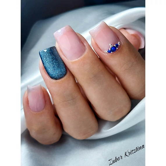 Roniki Glitter cat eye gél lakk 10 - mágnesezhető