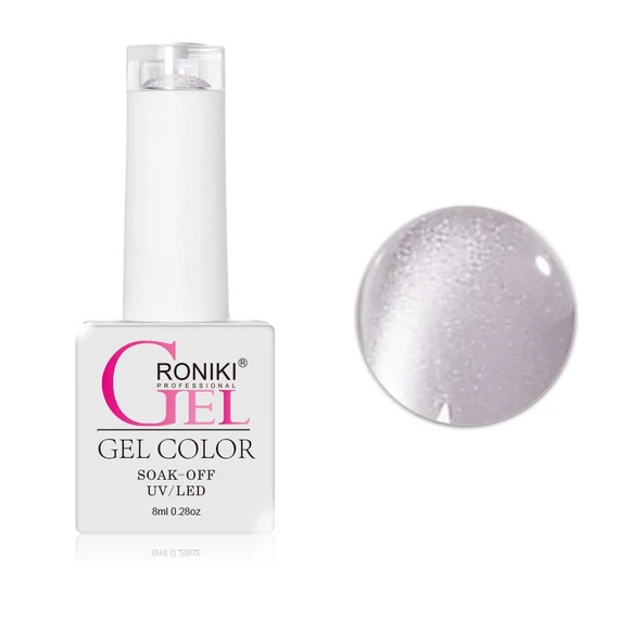 Roniki Glitter cat eye TPO free gél lakk 12 - mágnesezhető